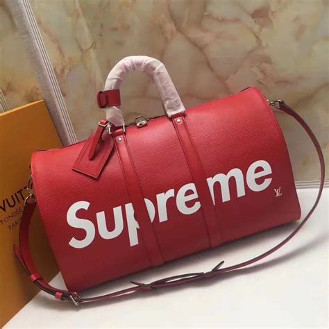 lv supreme duffle bag replica